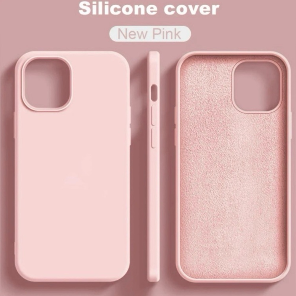 Apple iPhone Case Luxe Liquid Silicone Soft Waxy Light Pink Soft Case